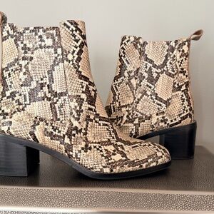 Nordstrom Snakeskin Ankle Boots size 7 1/2